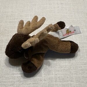 Unipak Brown and Tan Plush Moose Toy